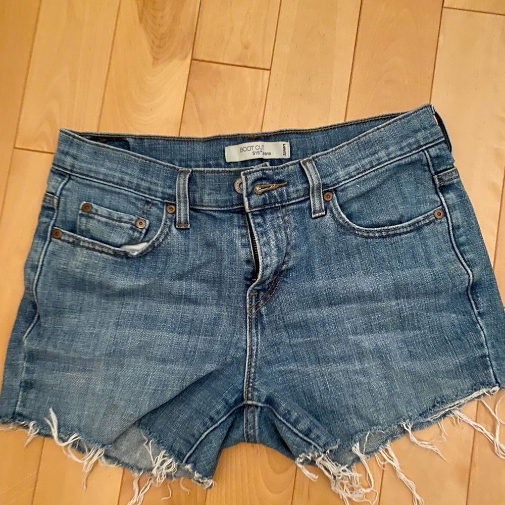 Levi’s 515 denim cut off shorts